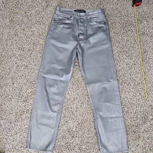 VERONICA BEARD METALLIC Silver Jeans